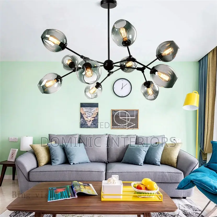 Black Led Pendant Chandelier