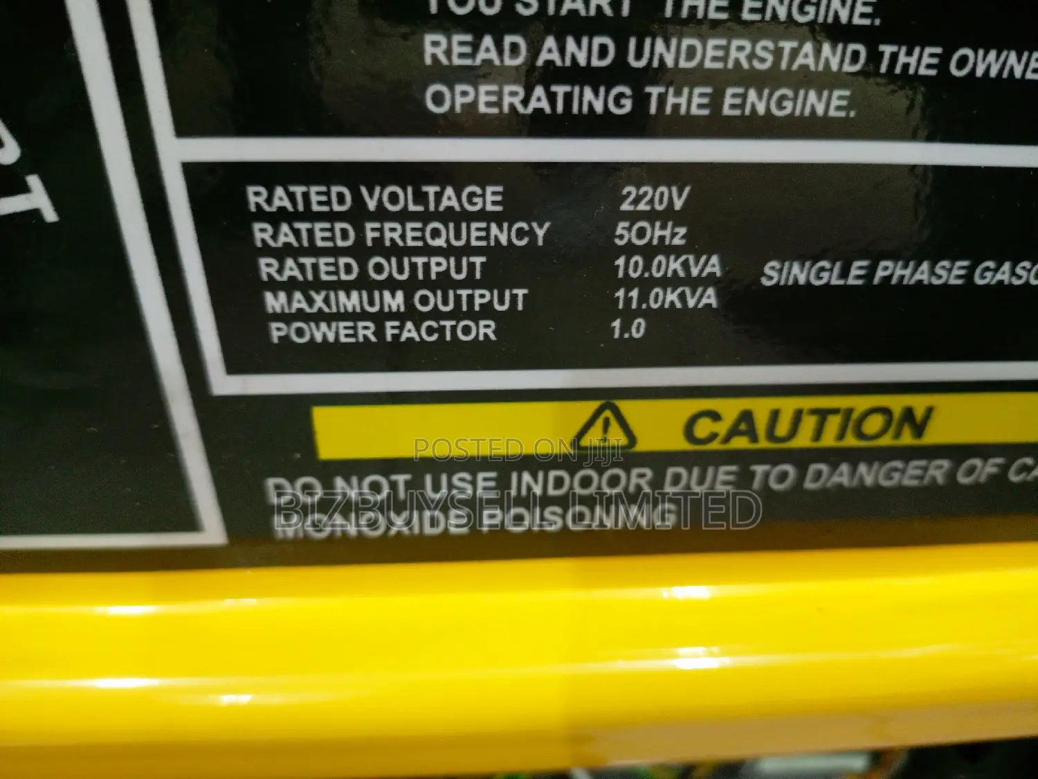 10kva Elepaq Petrol Generator Set With Key And Manual.