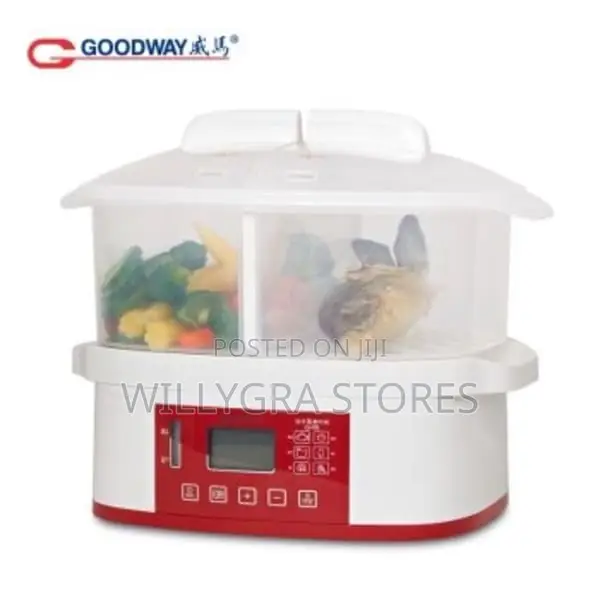 Good Way Double Furnace Electric Food Steamer