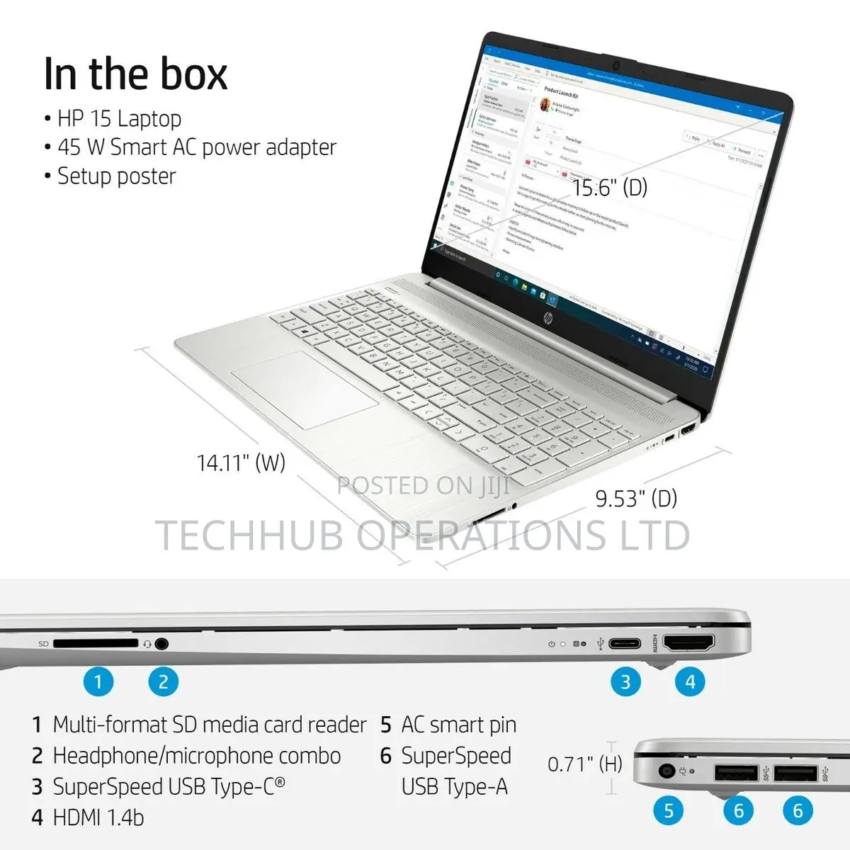 New Laptop HP 15 8GB Intel Core i5 SSD 256GB