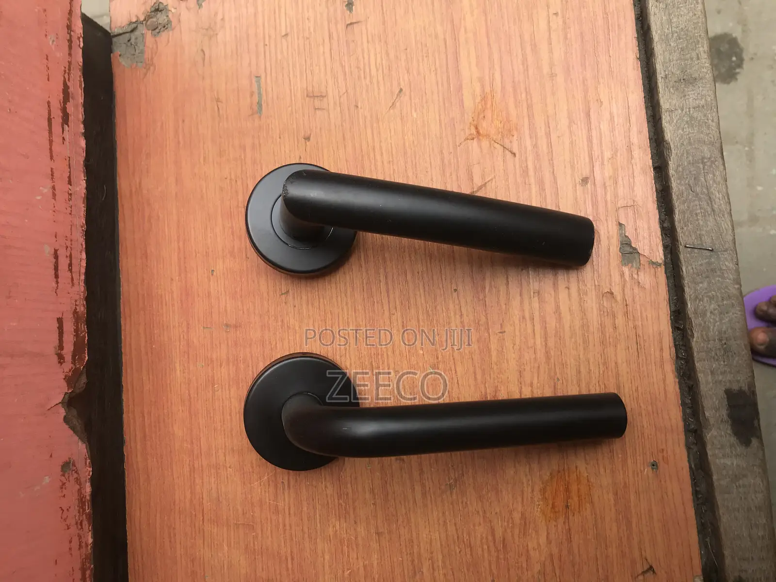 Black Separate Door Handle Key