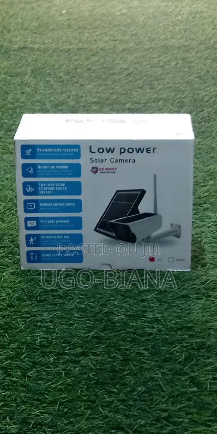 4g Smart Camera With Solar Panel and in-Built Battery