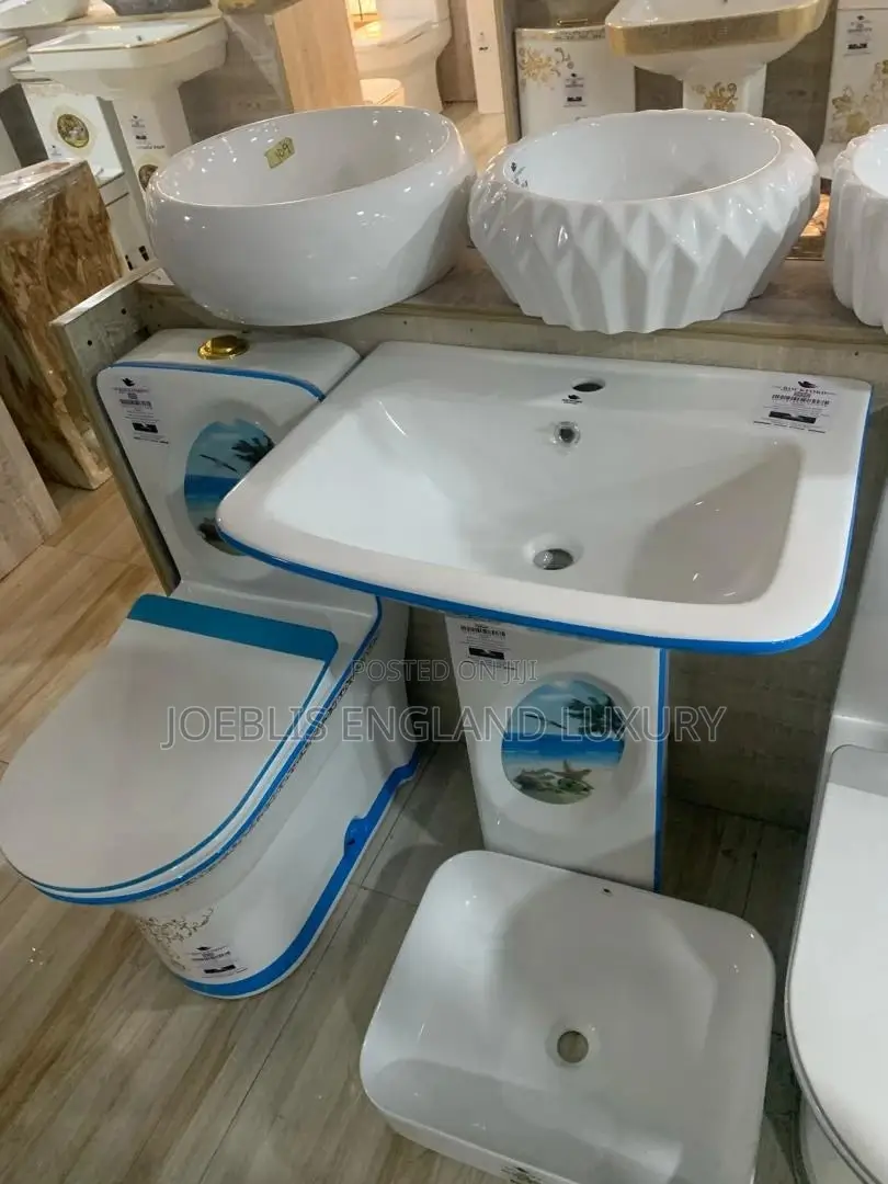 Blue and White Executive WC
