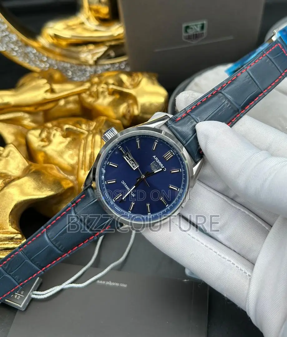 Original CARRERA BLUE LEATHER WATCH Available in Store