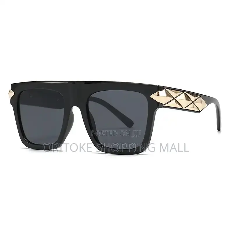 Luxury Brand Designer Oversized Flat Top Sunglasses Women