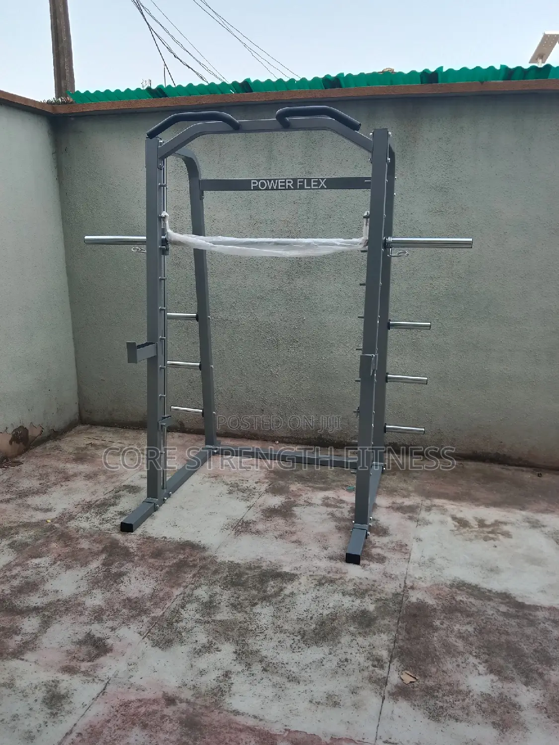 Commercial Smith Machine With Pull-Up and Squat Rack.