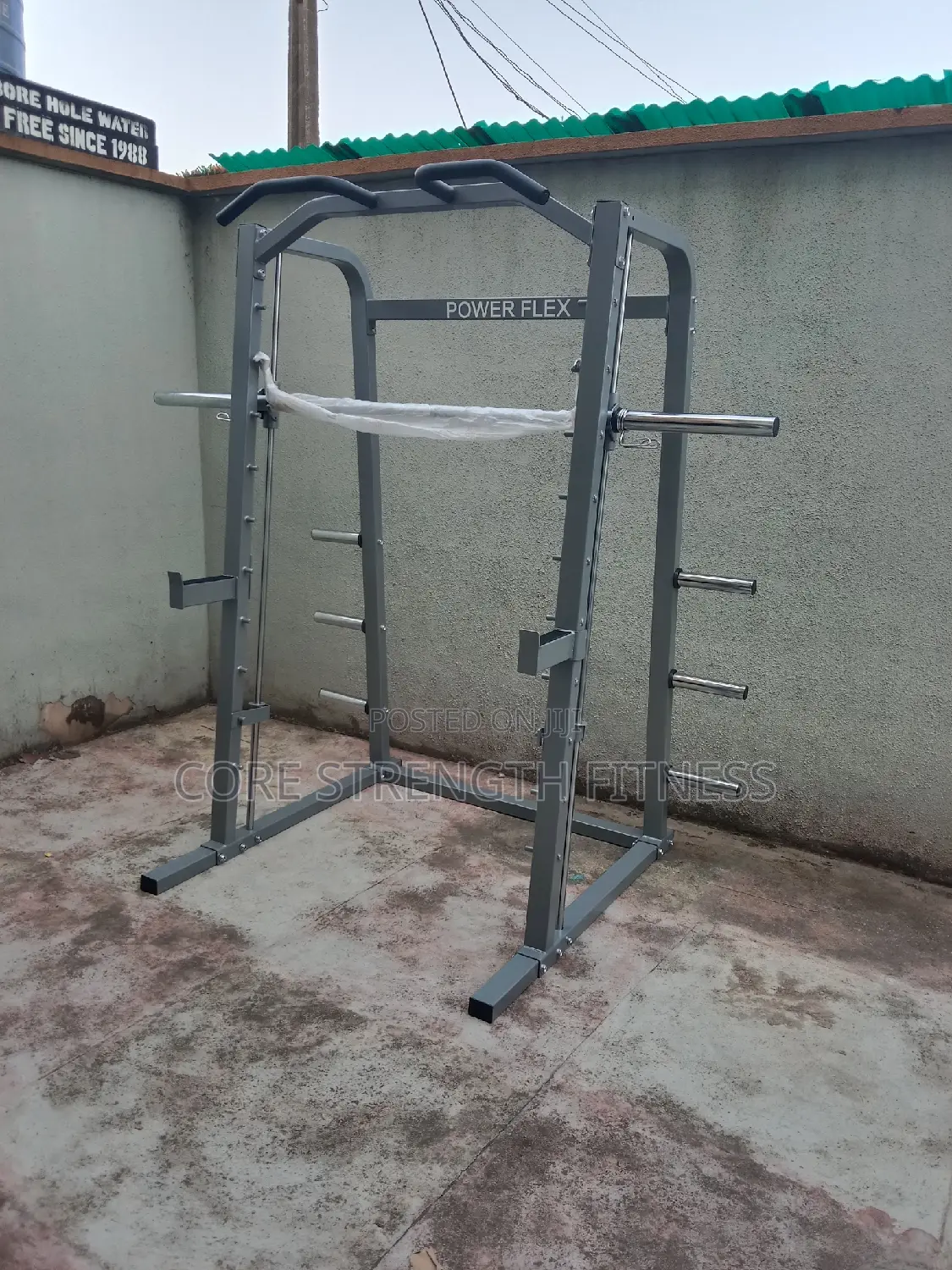 Commercial Smith Machine With Pull-Up and Squat Rack.