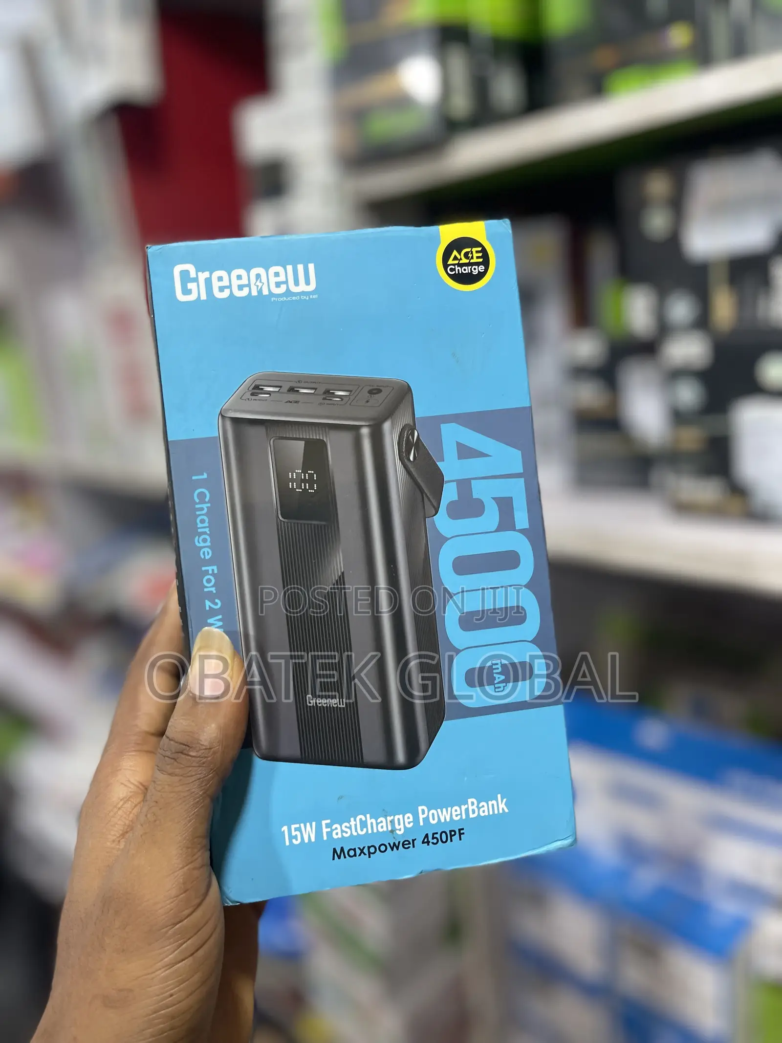 Itel Greenew 45000mah Capacity Fast Charge Powerbank