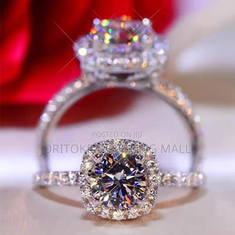 Luxury Clear CZ Heart Finger Ring for Women Wedding Engagem