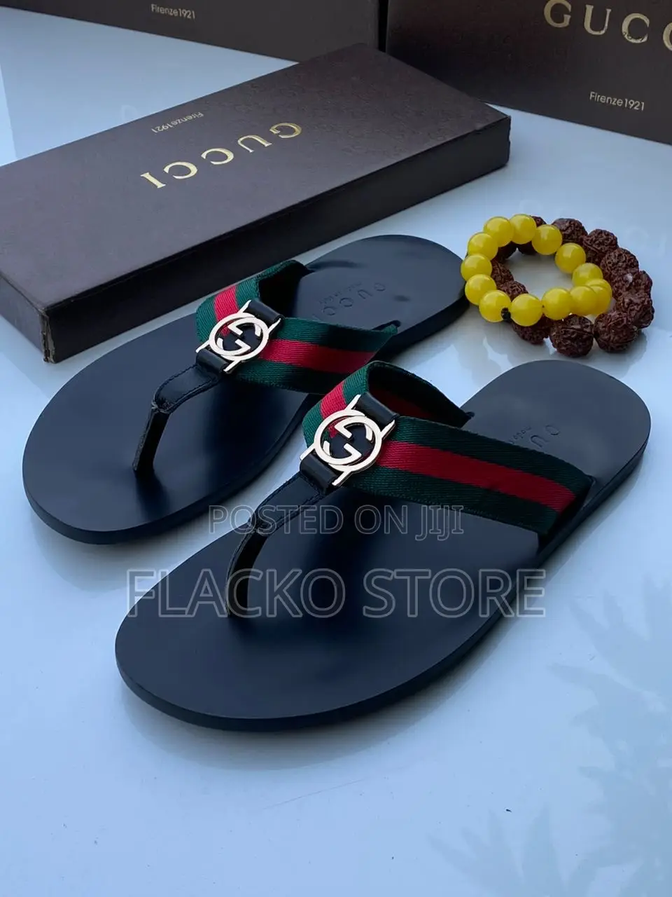 Original Gucci Leather Slippers