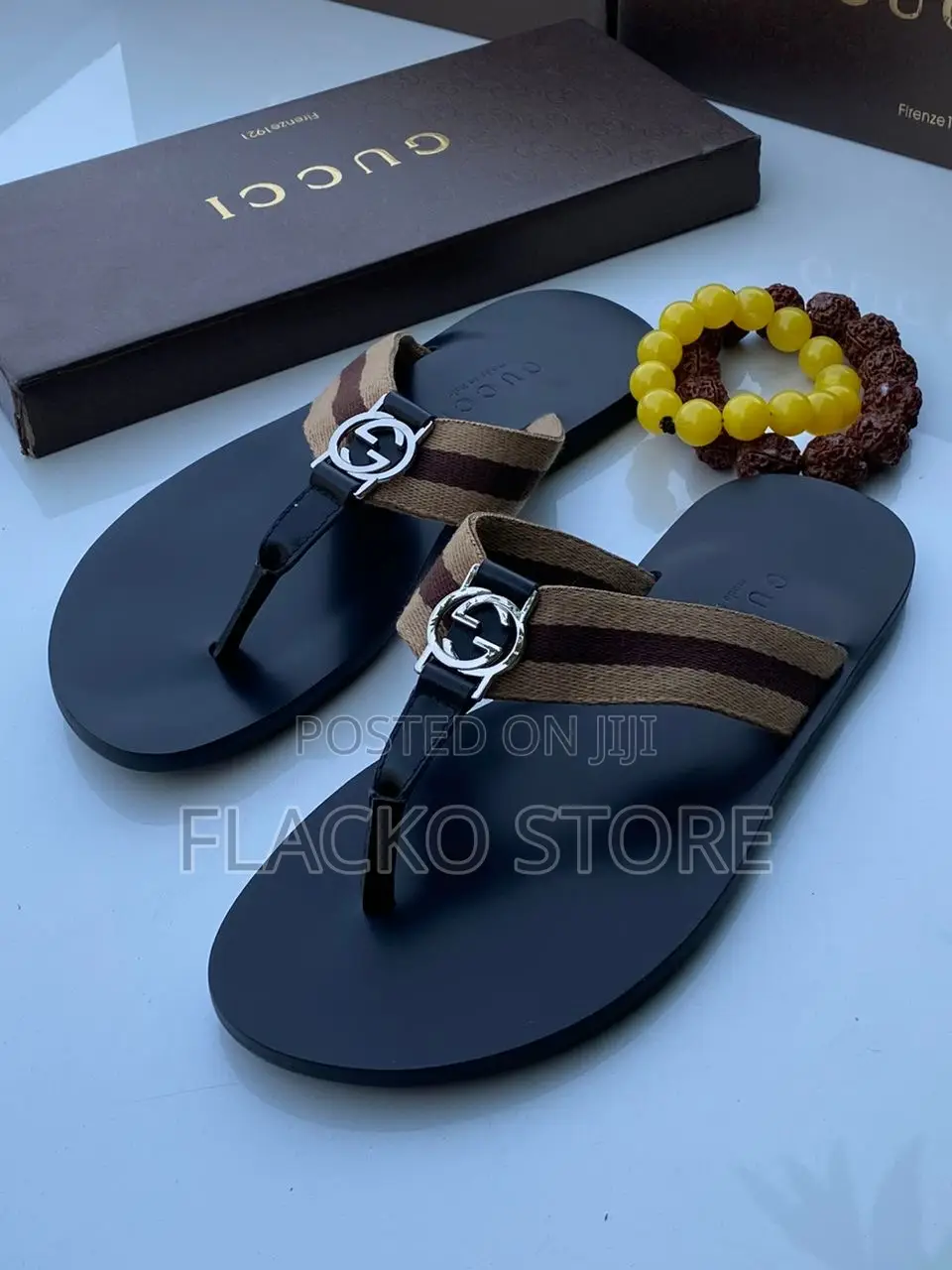Original Gucci Leather Slippers