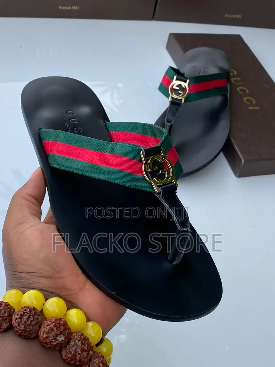 Original Gucci Leather Slippers