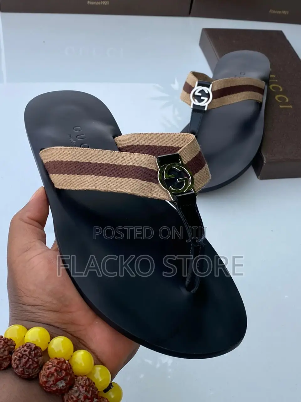 Original Gucci Leather Slippers