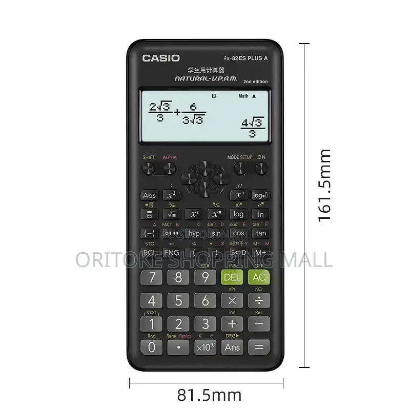 Scientific Function Calculator Fx-82es Plus a Student