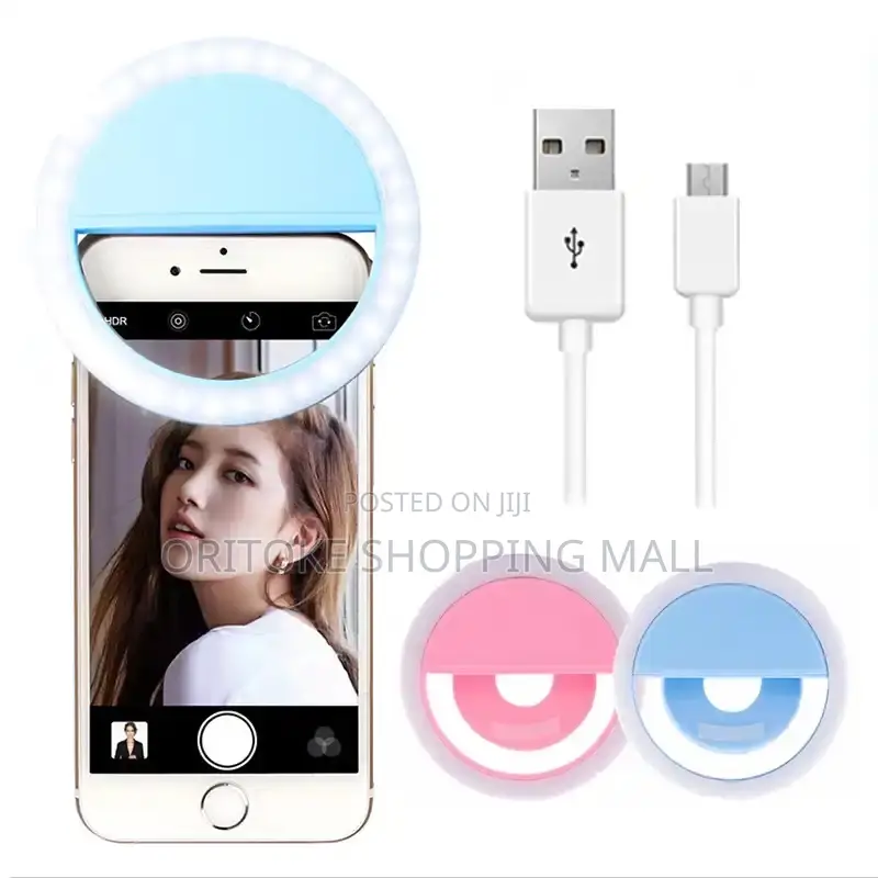Selfie Ring Light Rechargeable With Inbuilt Battery