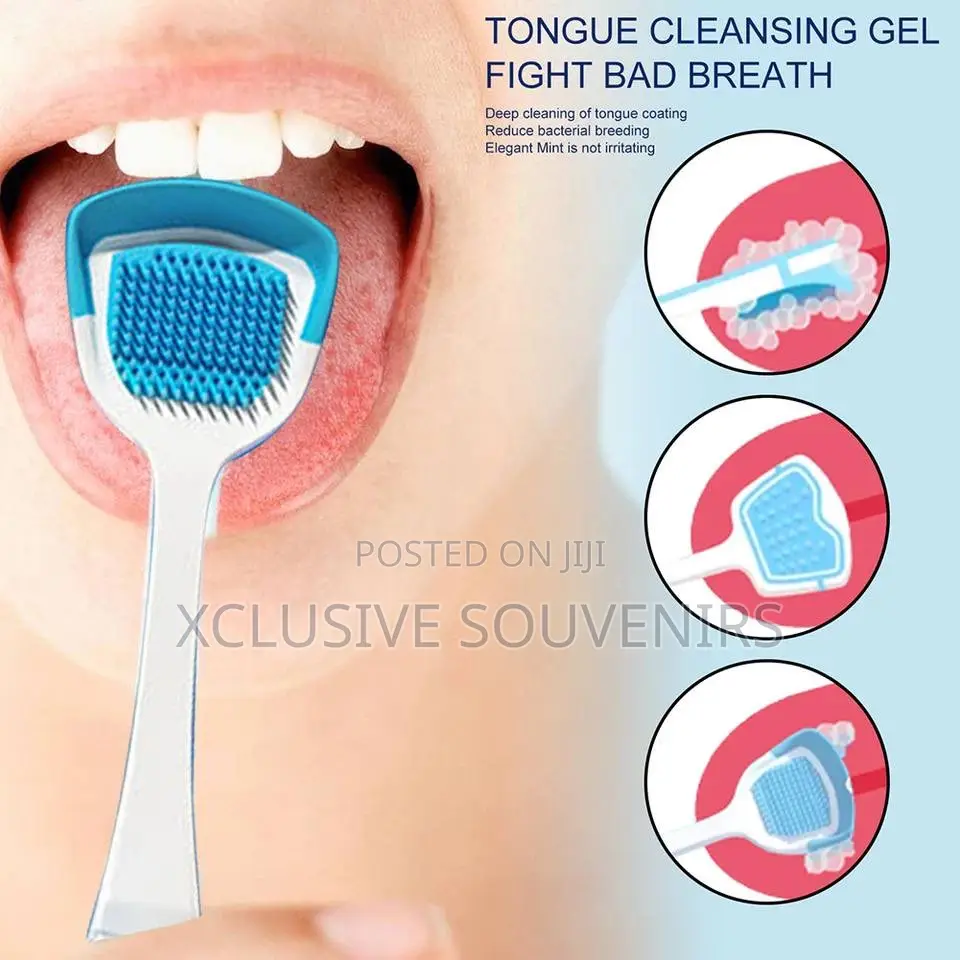 Fresh Mint Tongue Cleaning Kit for Bad Breath Mouth Odor