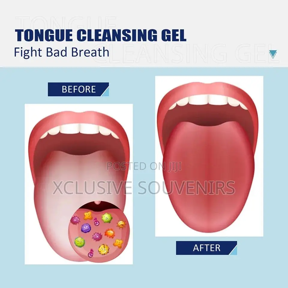 Fresh Mint Tongue Cleaning Kit for Bad Breath Mouth Odor