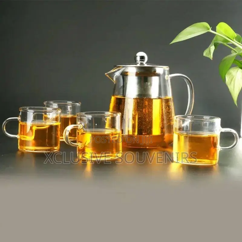 Heat Resistant Glass Teapot With Stainless Steel Infuser