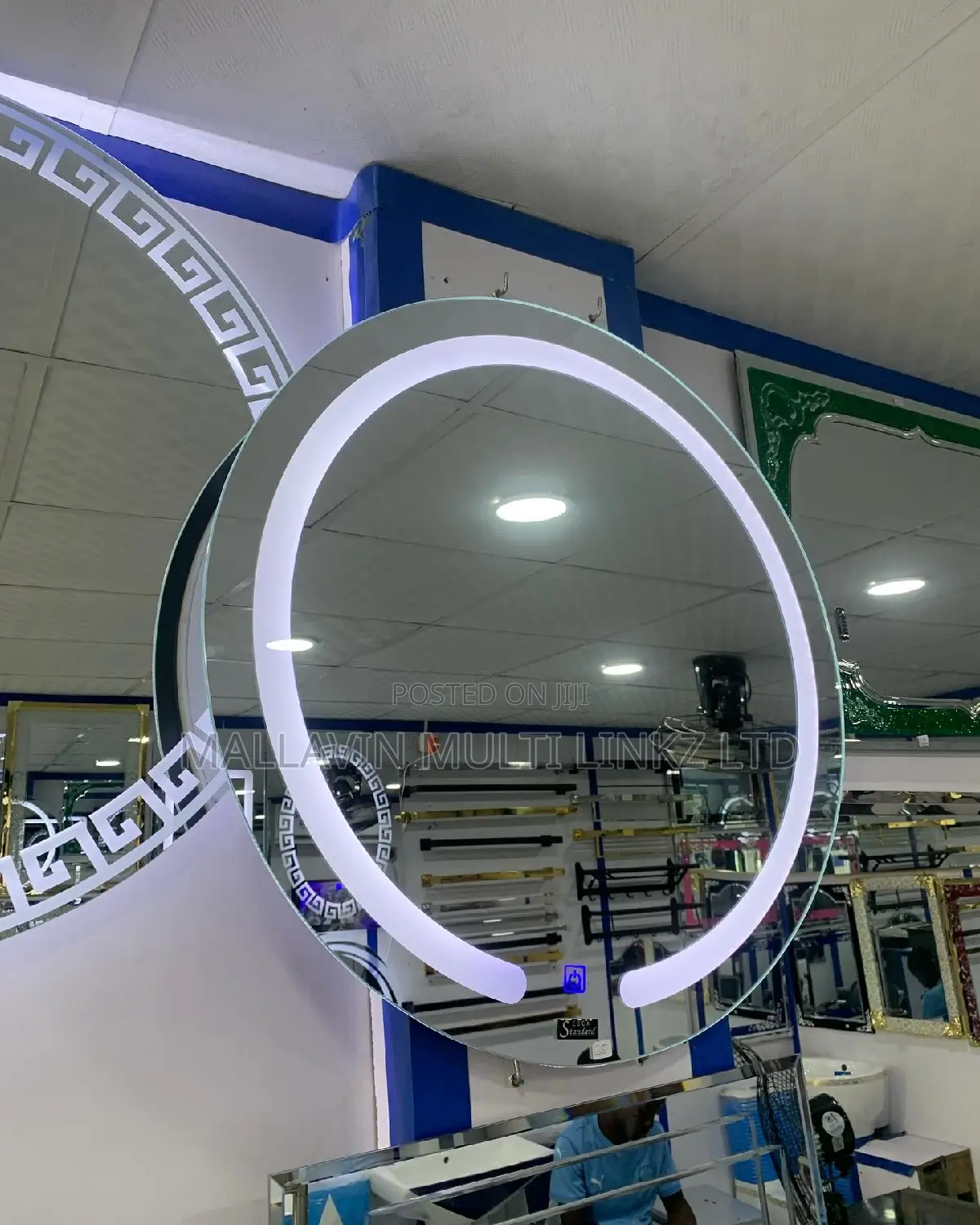 Barber Shop Hair Dressing Salon Mirrors With LED Lights