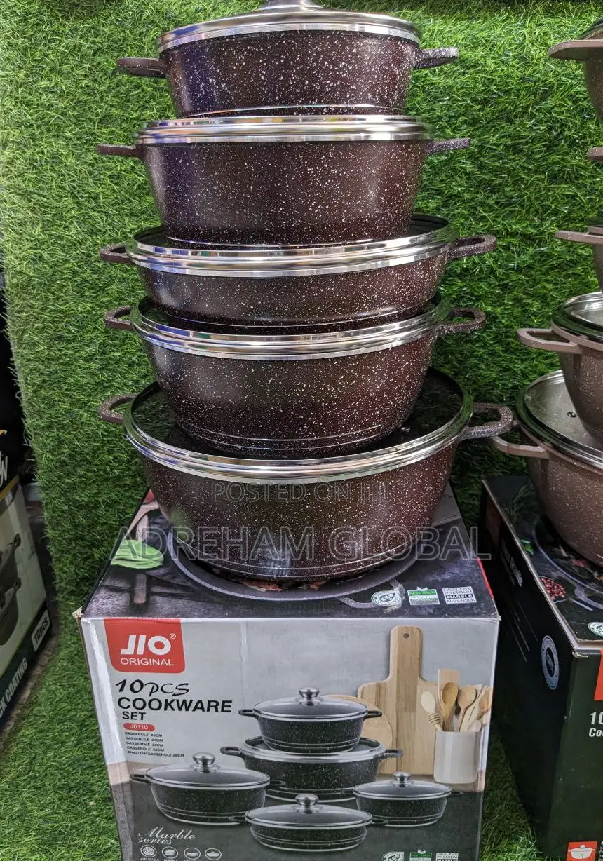 Jio 10pcs Original Granite Cookware Set