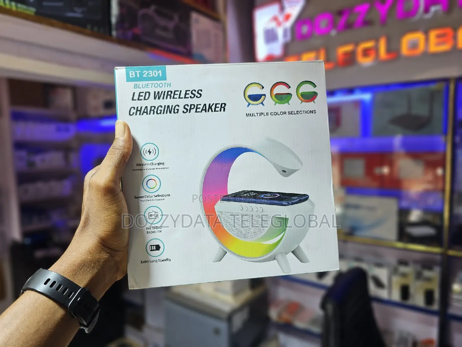 Bt 2301 Bluetooth LED Wireless Charging Speaker