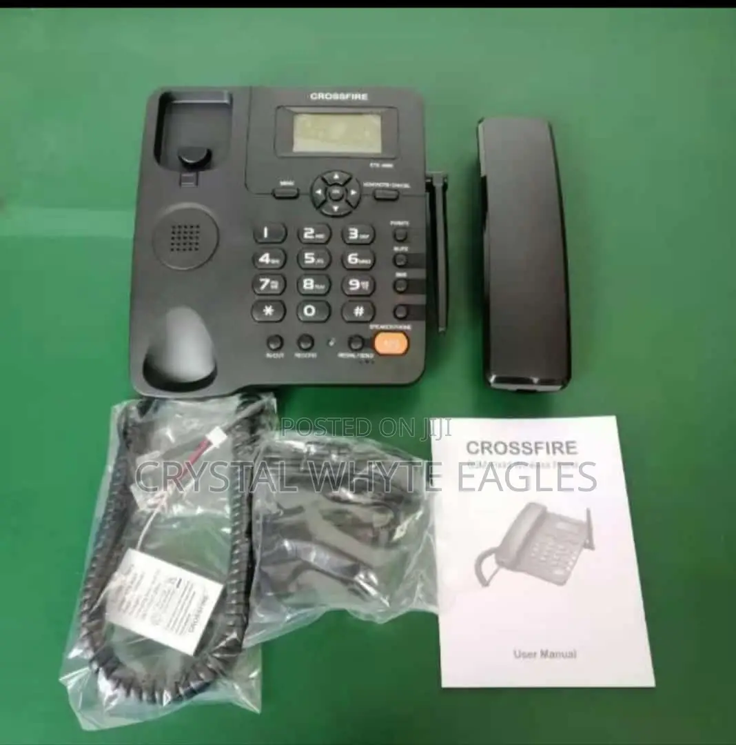 Double SIM GSM Fixed Wireless Phone With Memory Card Slot