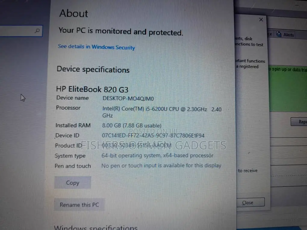 Laptop HP EliteBook 820 G3 8GB Intel Core I5 HDD 500GB