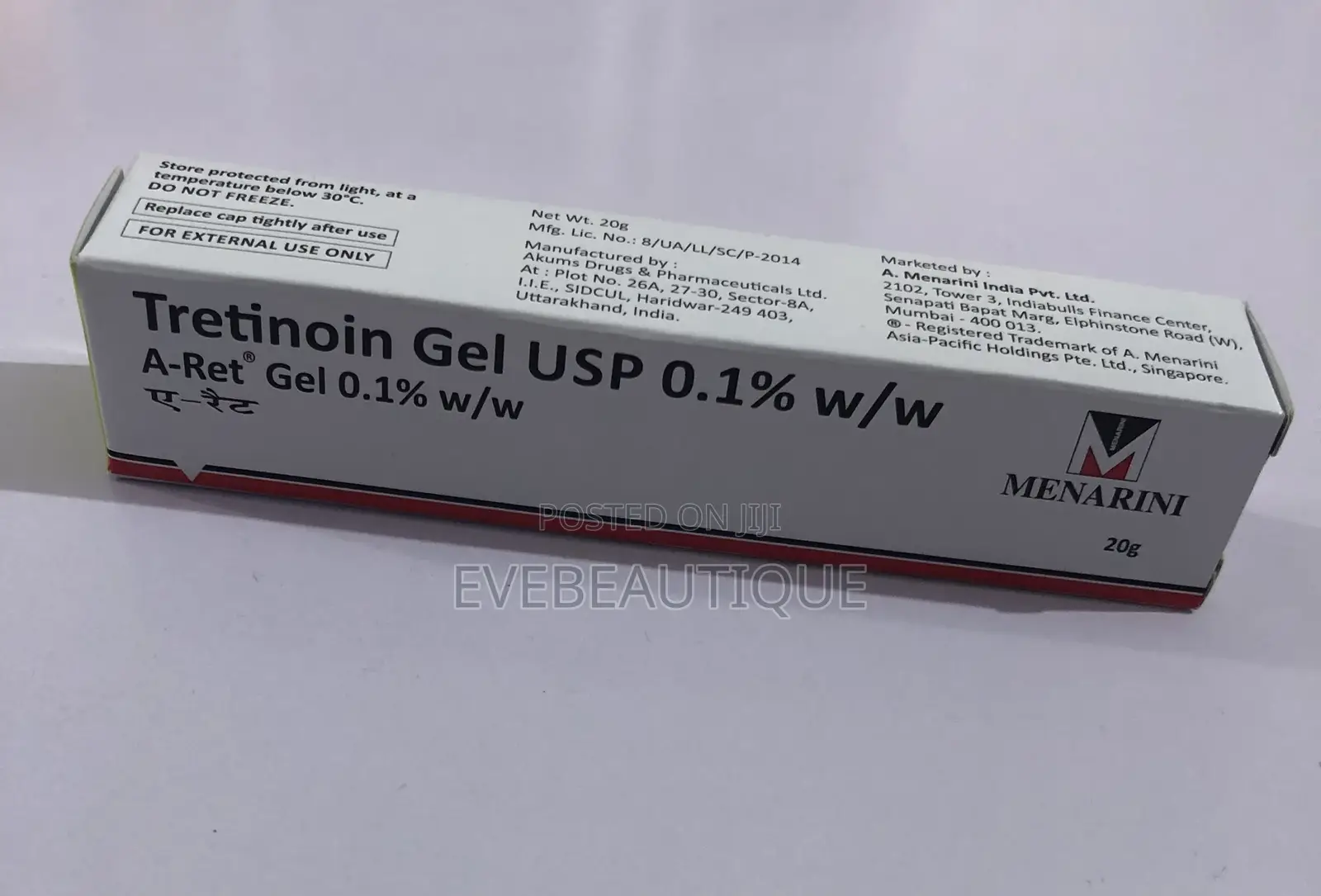 Menarini a-Ret Tretinoin 0.1% Gel