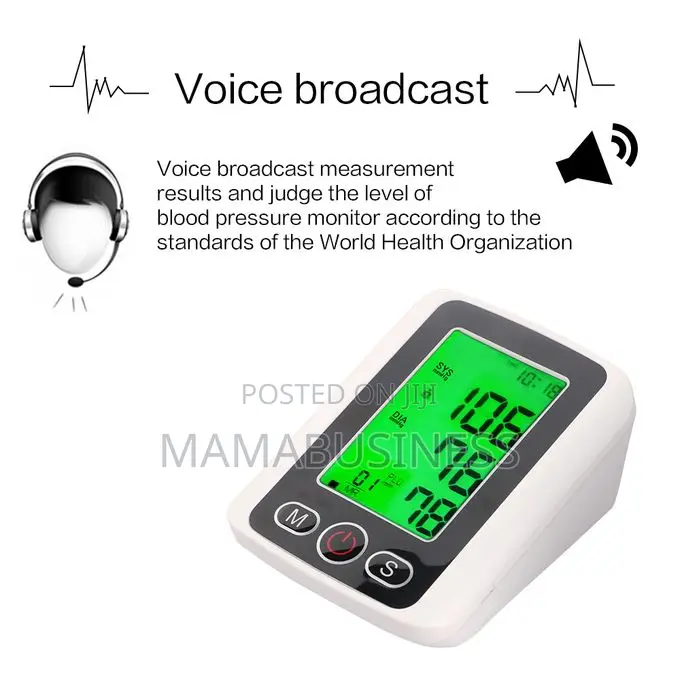 Electronic Blood Pressure Monitor With Voice Function
