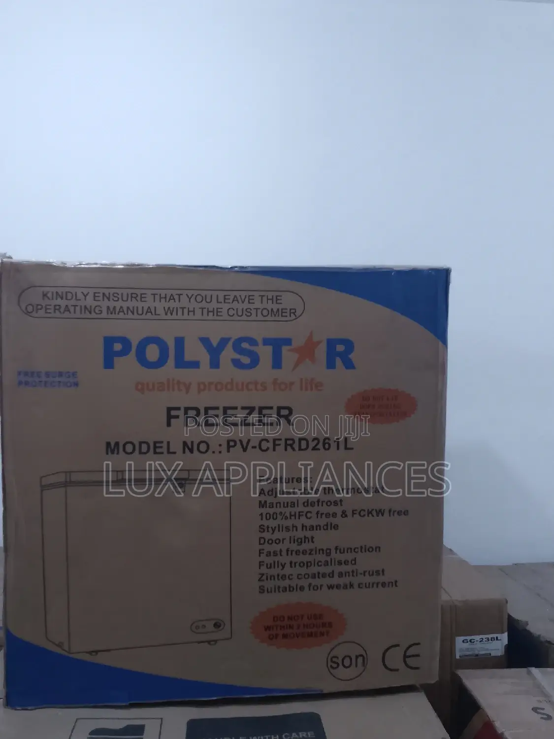 261 Liters Fast Freezing Polystar Chest Freezer