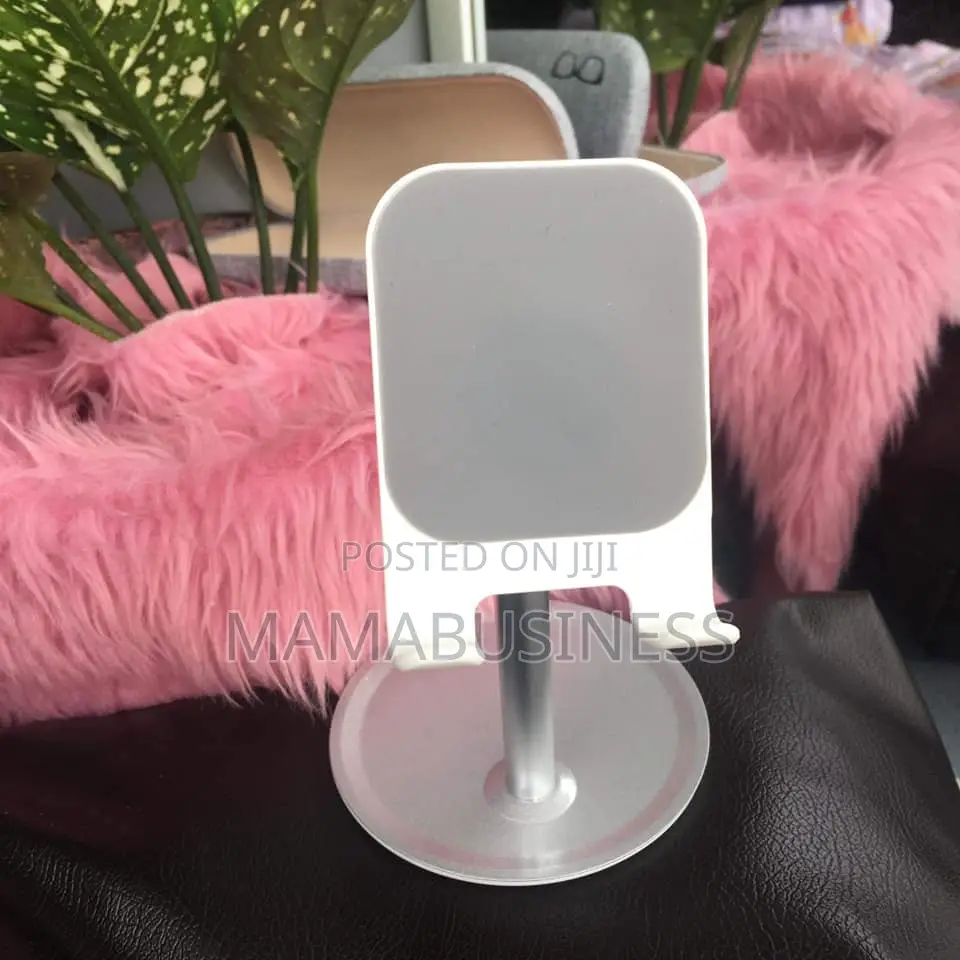 Universal Mobile Phone Stand Desktop Support Holder- White