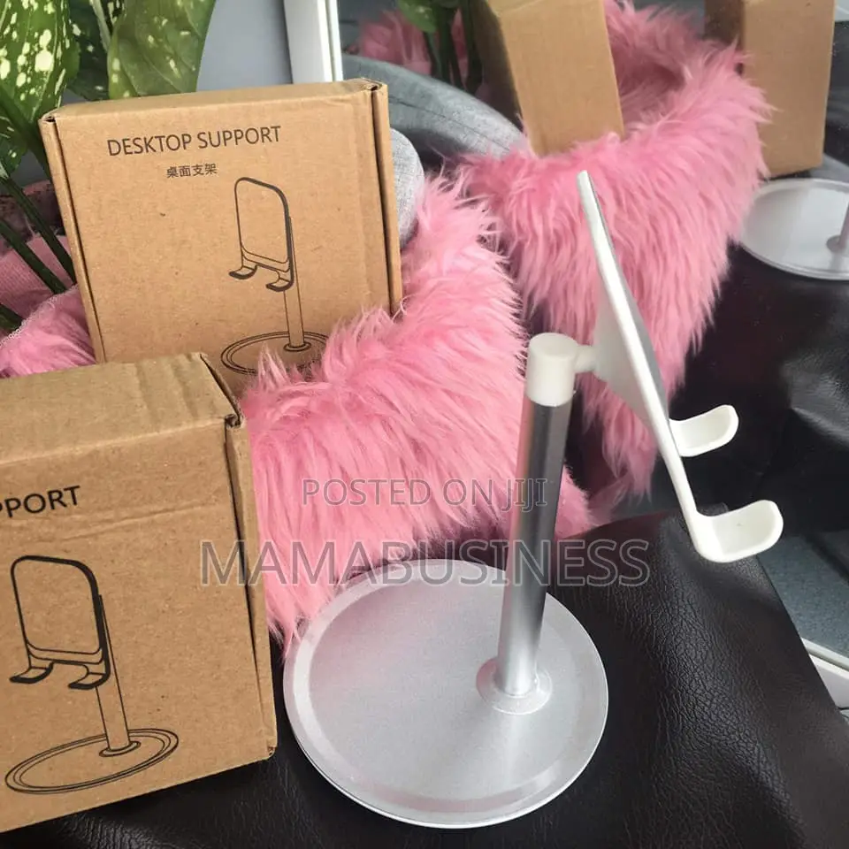 Universal Mobile Phone Stand Desktop Support Holder- White