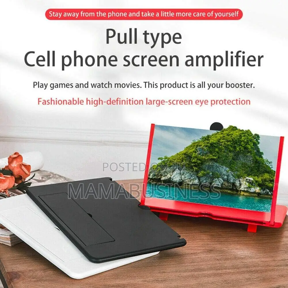 Mobile Phone VIDEO Amplifier Enlarged Screen Magnifier - Whi