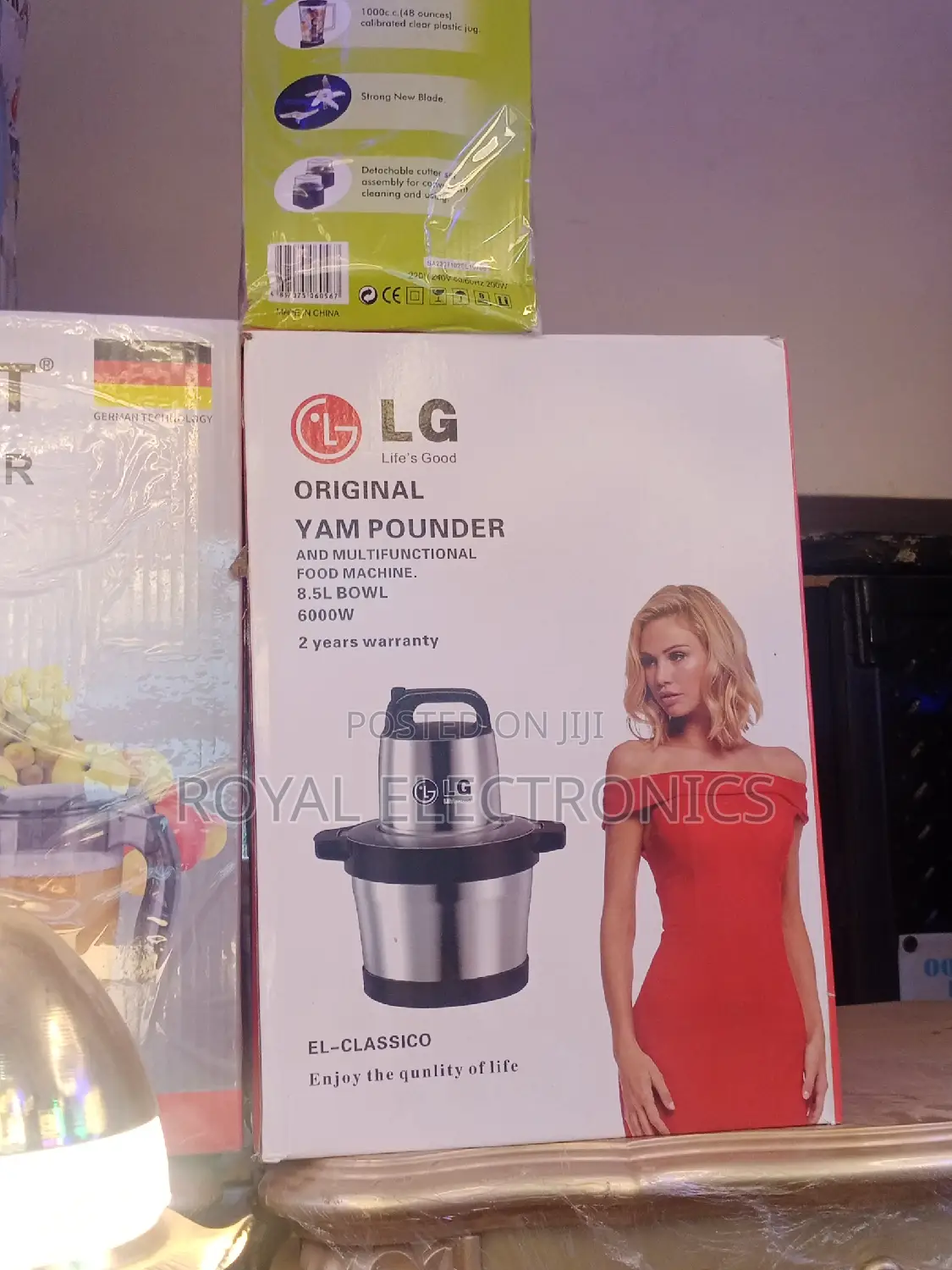 Heavy Duty LG Electric Yam Pounder - 8.5L -6000w