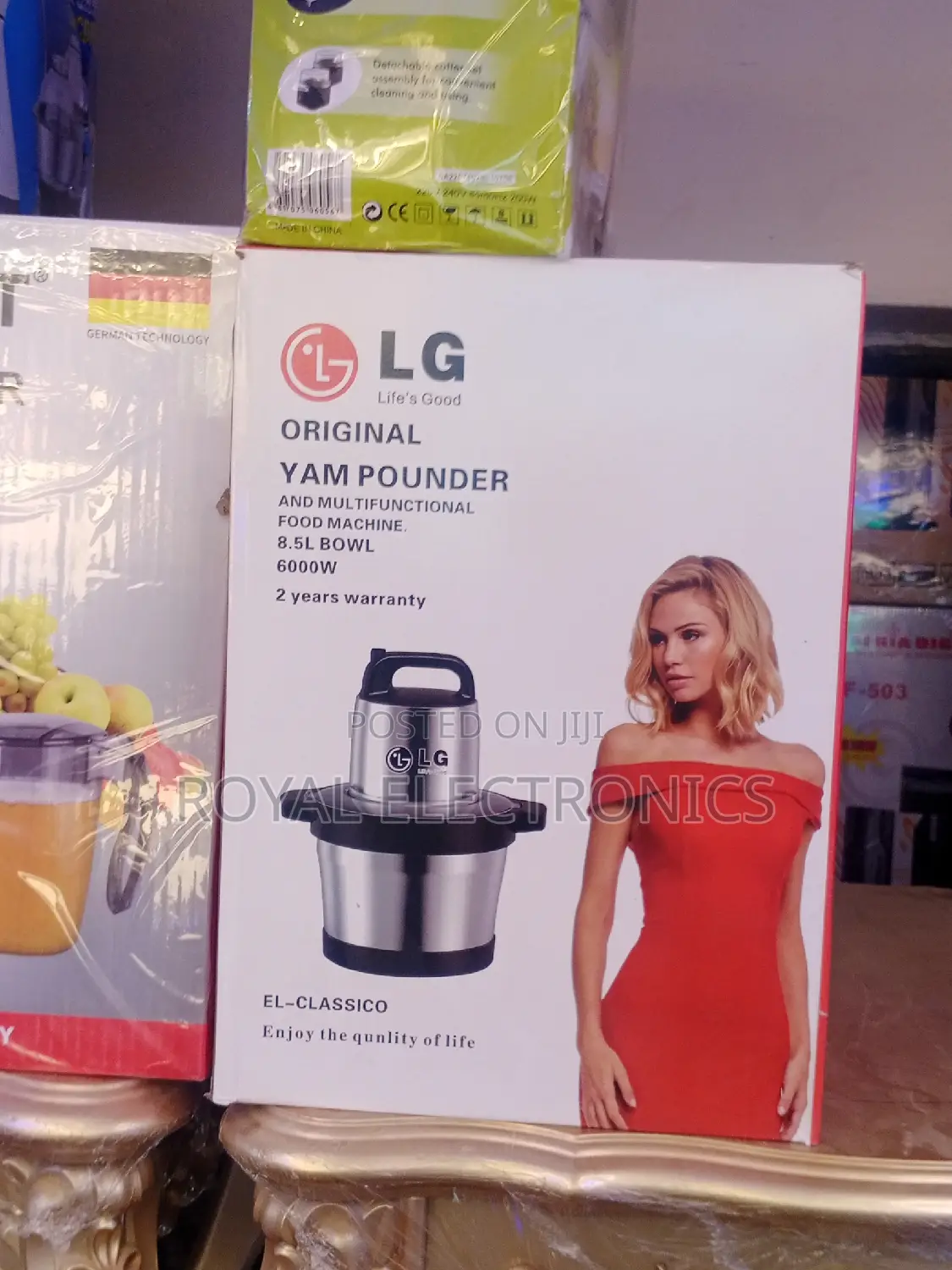 Heavy Duty LG Electric Yam Pounder - 8.5L -6000w