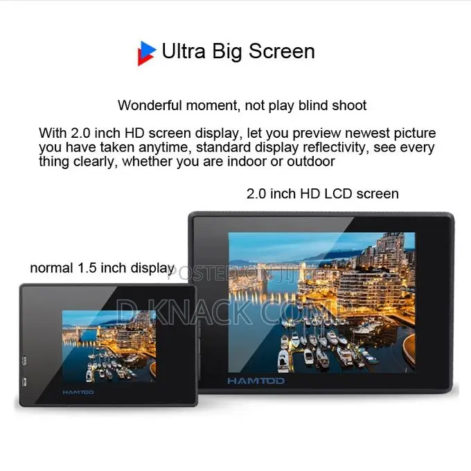 HD 2.0 Inch Wifi Sport Camera With Waterproof Case