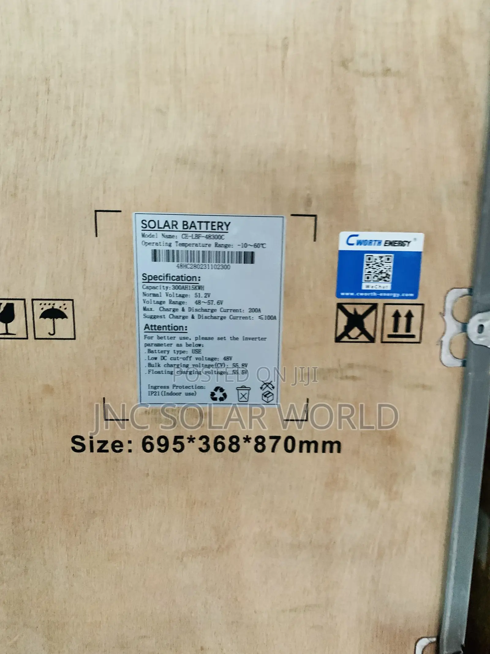 15kwh /48v Cworth Lithium Battery