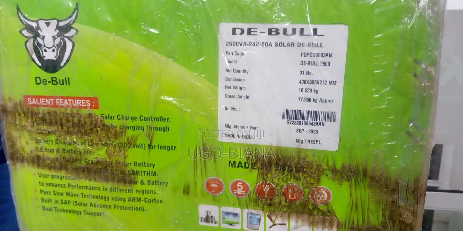 Debull Hybrid 2.5kva Inverter With Inbuilt Controller