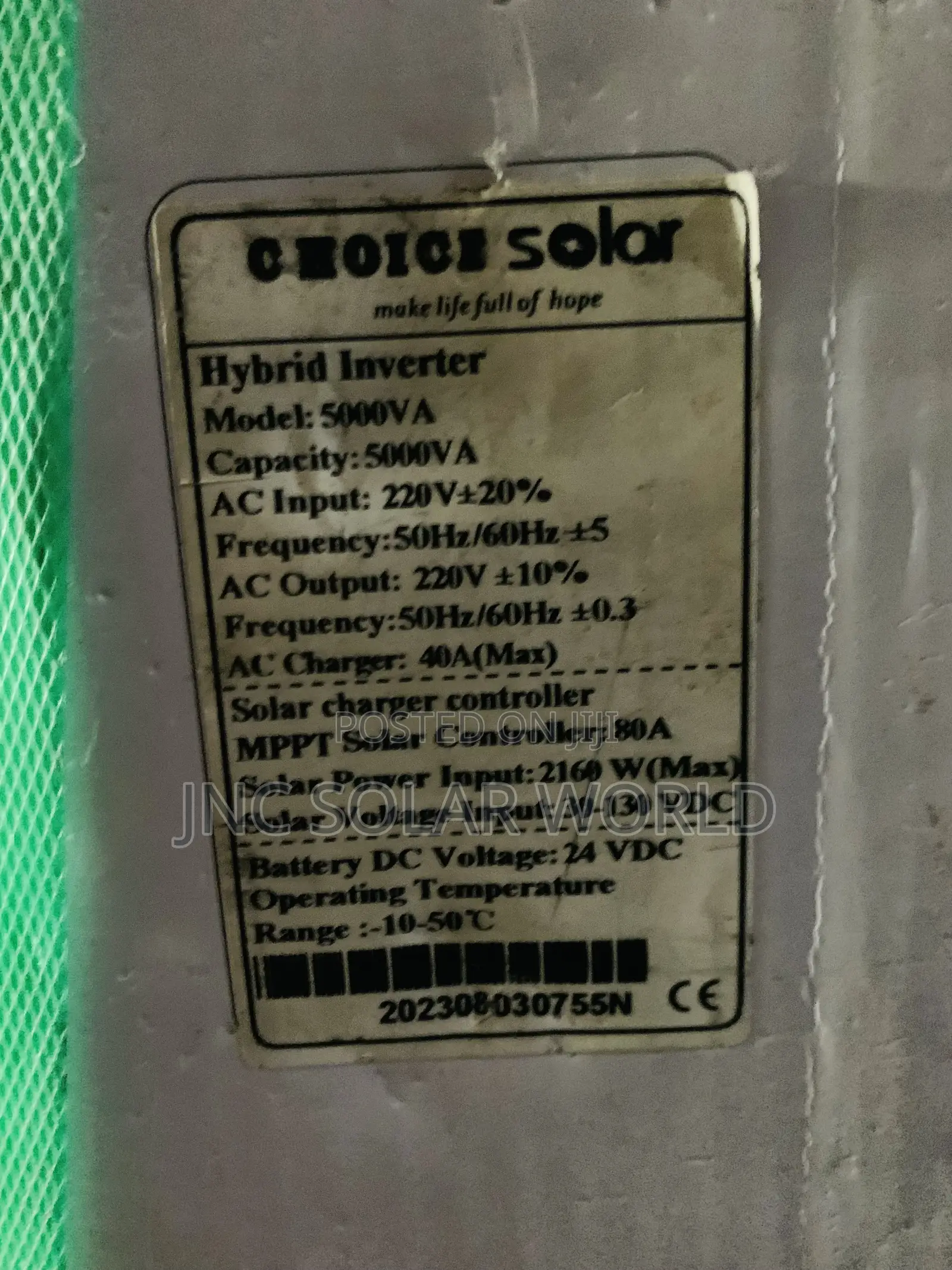 5kva/48v Choice Solar Inverter Hybrid