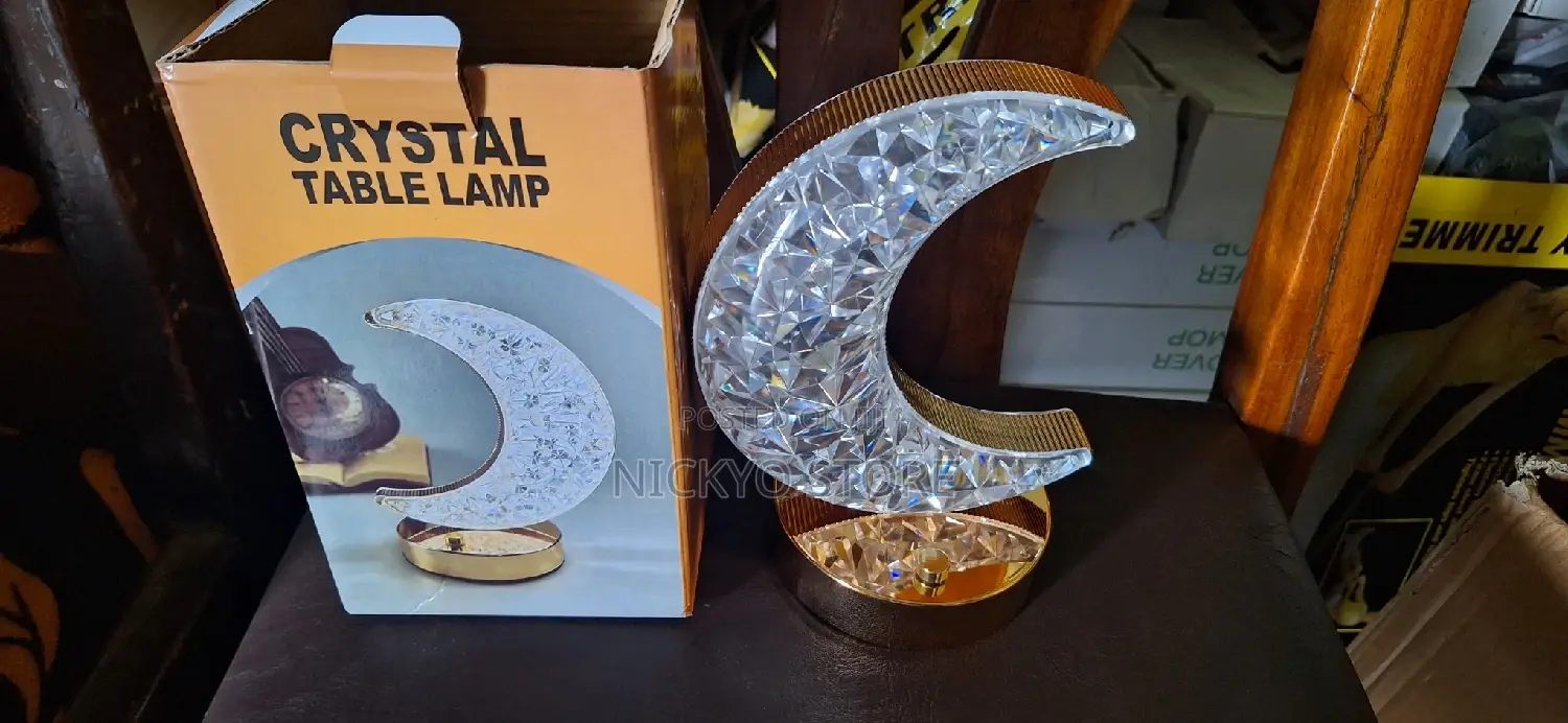 Luxury Crystal Moon Star Led Table Lamp (Premium Decorative Light)
