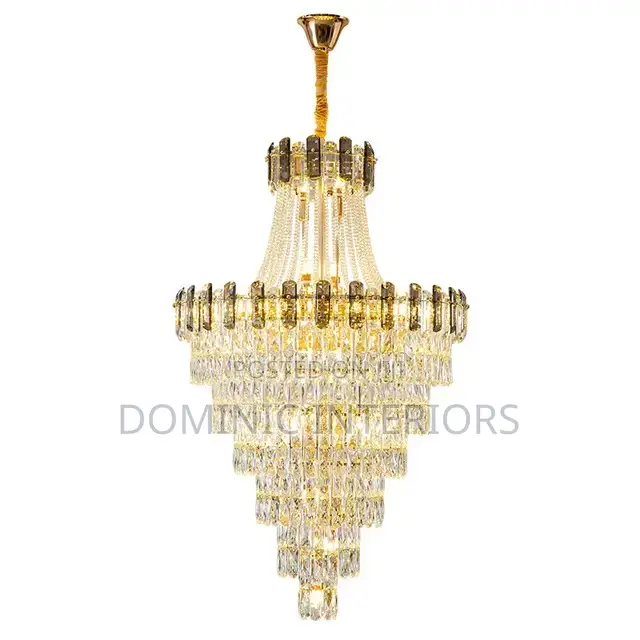 Hanging Modern Luxury Spiral Chandelier
