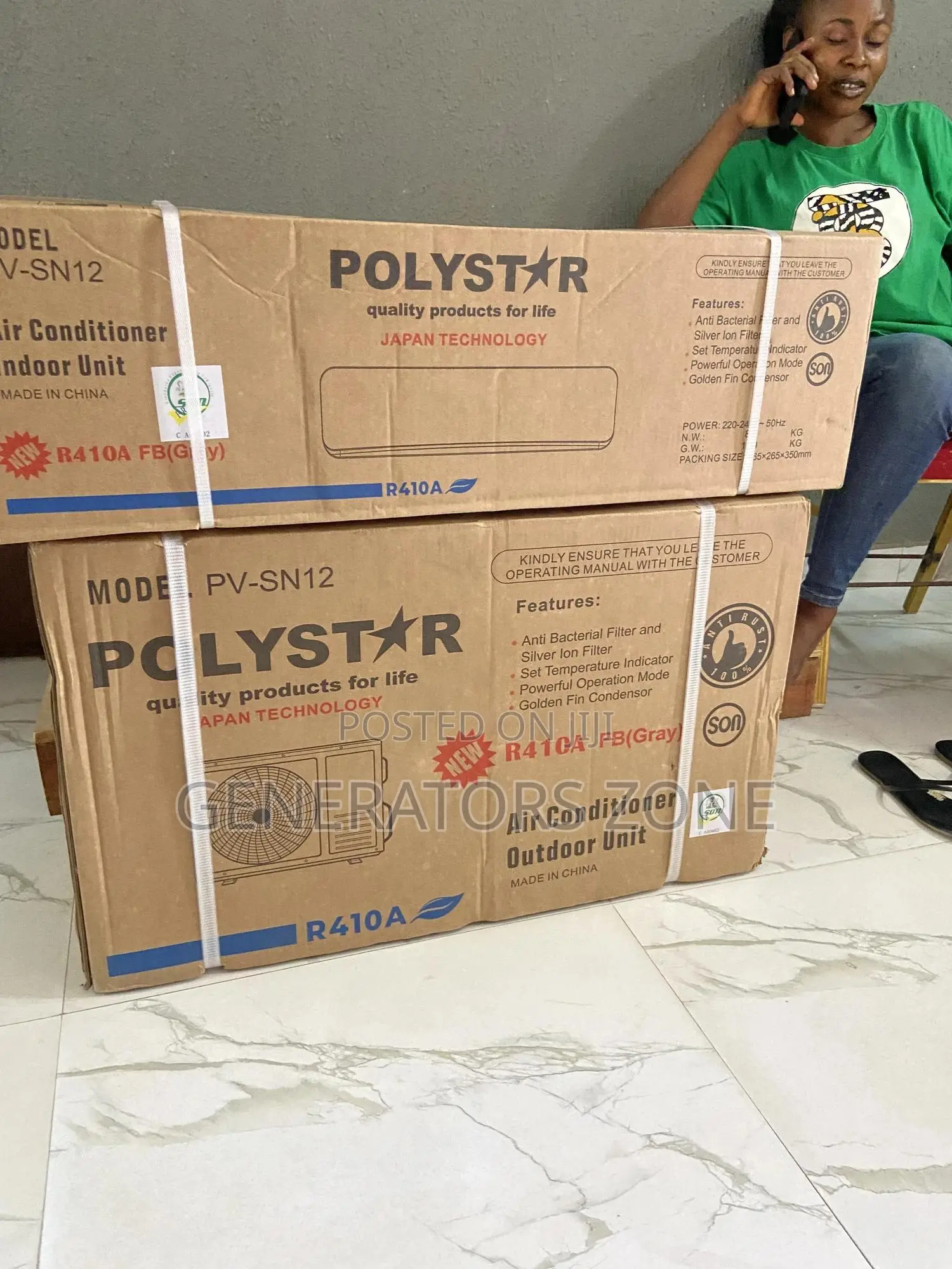 Brand New [Pv-Sn12] Polystar Non- Inverter AC