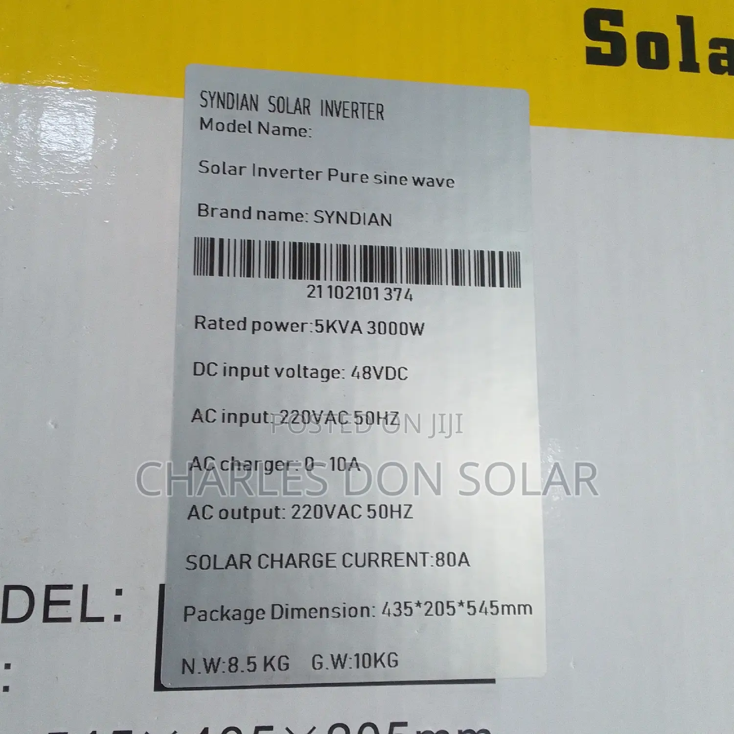 Syndian Inverter 5kva 48v