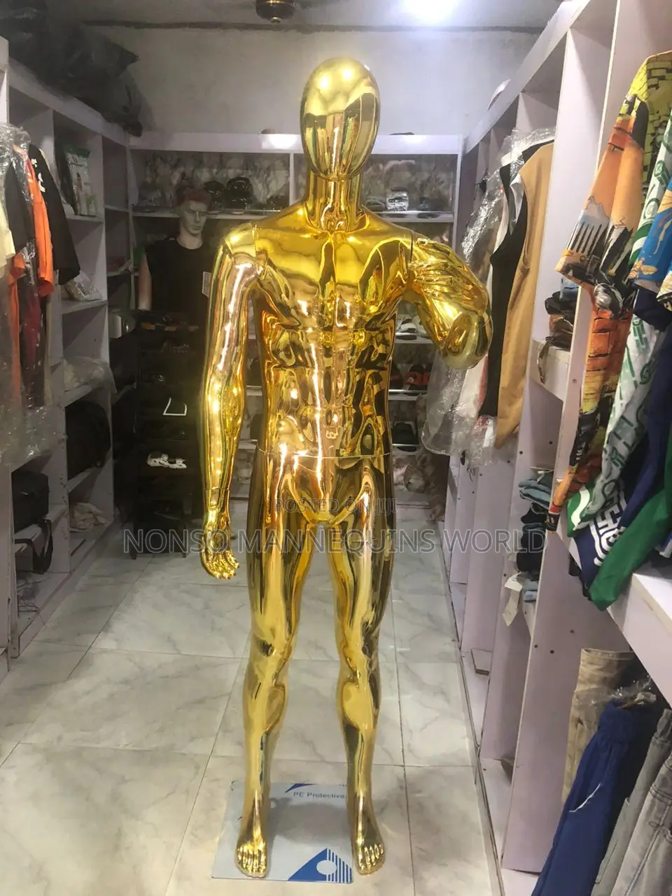 Male Gold Mannequins Of Different Designs