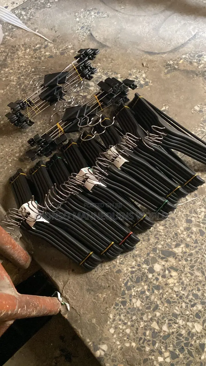 Black Shirt and Trouser Hangers