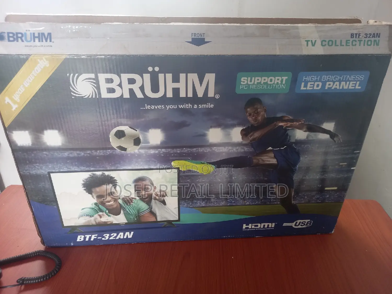 32inches Bruhm Ultra Slim Led Tv Open Box New.