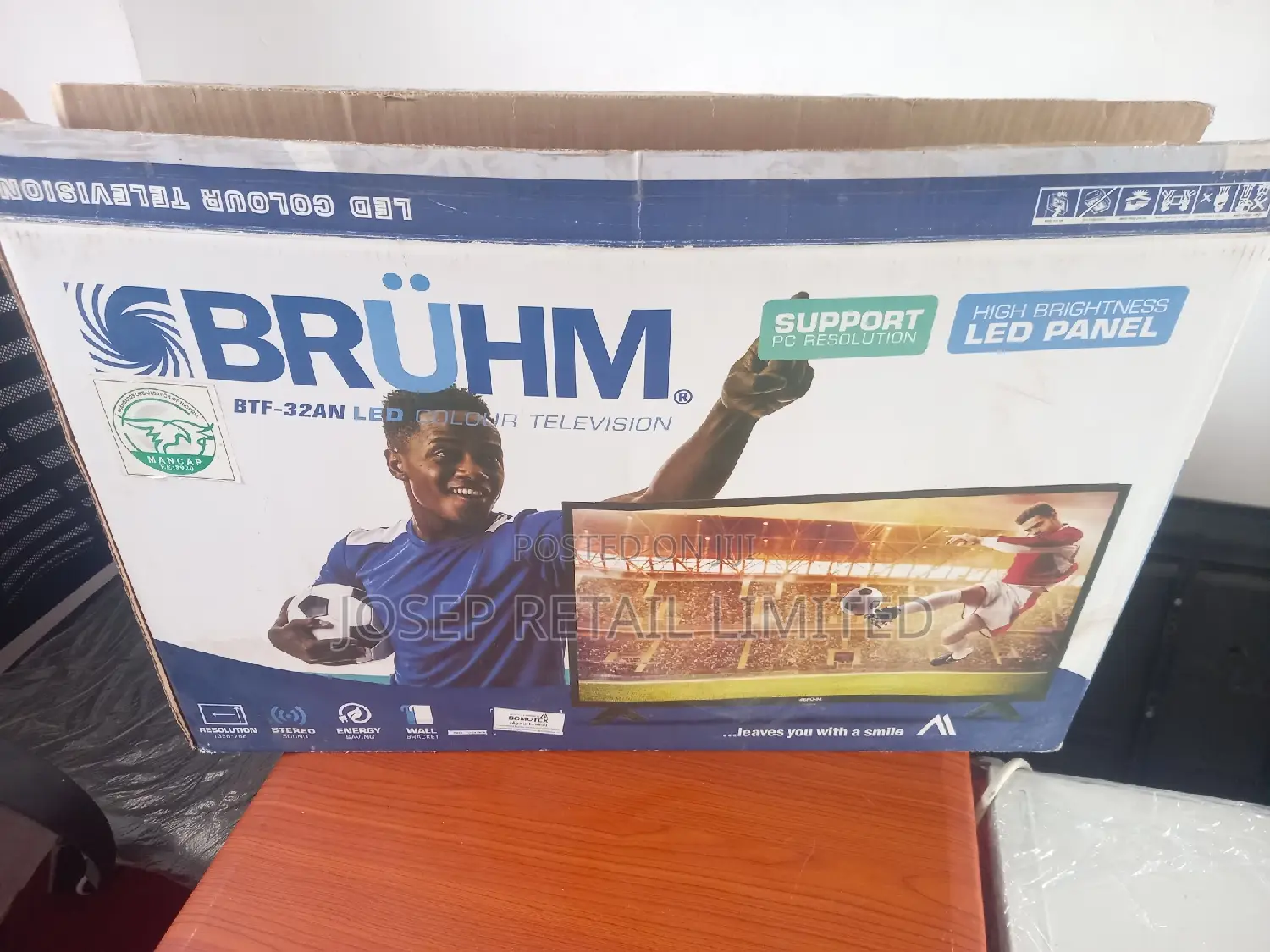 32inches Bruhm Ultra Slim Led Tv Open Box New.