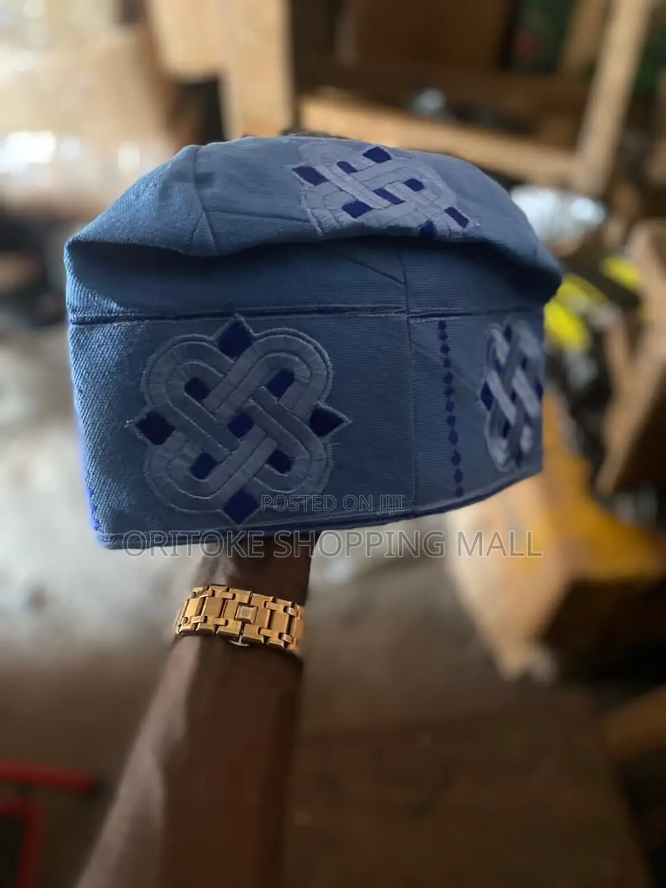 Yoruba Men Asooke Fila Cap, African Men Native Cap