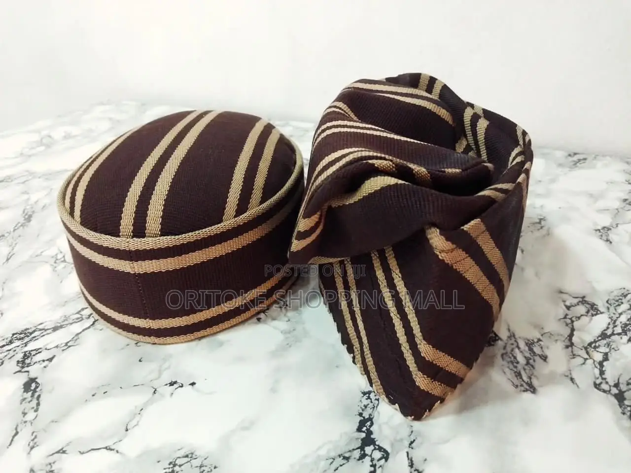 Yoruba Men Asooke Fila Cap, African Men Native Cap