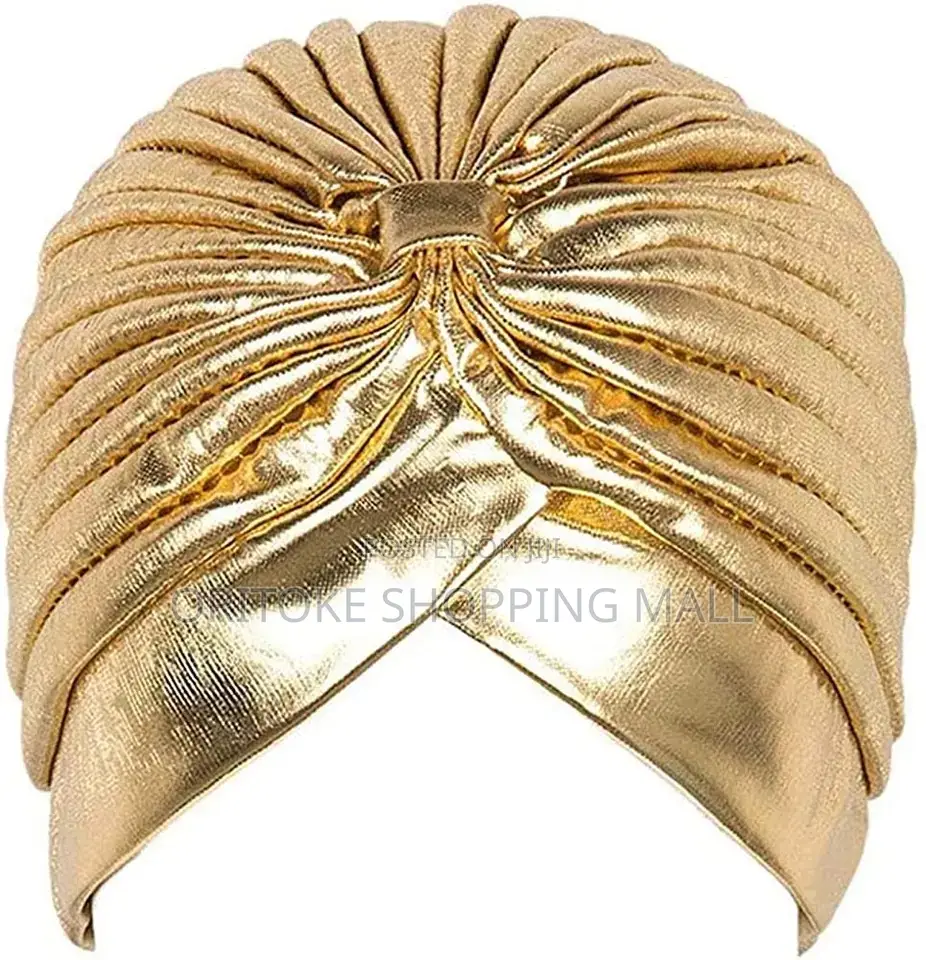 Women Metallic Turban Head
